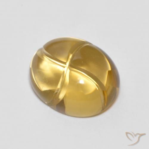 2.70ct Натуральный Золотисто-Апельсиновый Цитрин, Овал, Прозрачный