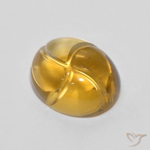 2.83ct Натуральный Золотисто-Апельсиновый Цитрин, Овал, Прозрачный