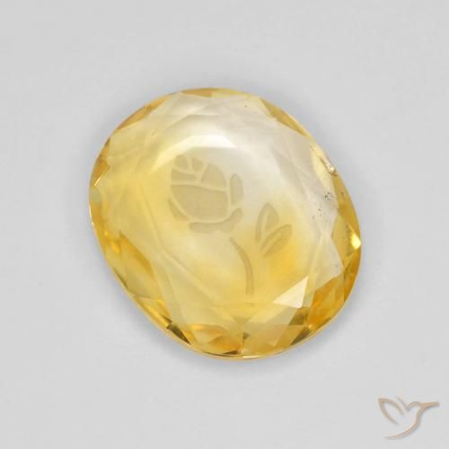 2.73ct Натуральный Яркое золото Цитрин, Овал, Прозрачный