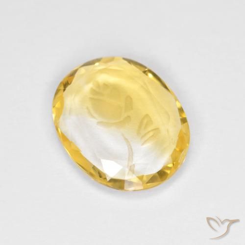 1.47ct Натуральный Золотой Цитрин, Овал, Прозрачный