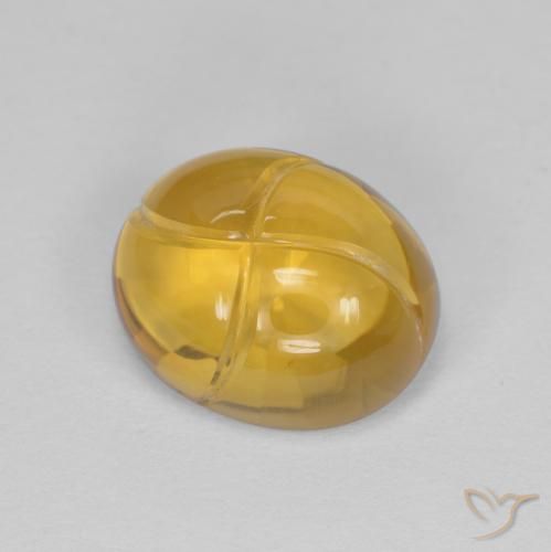 2.84ct Натуральный Средний золотой Цитрин, Овал, Прозрачный