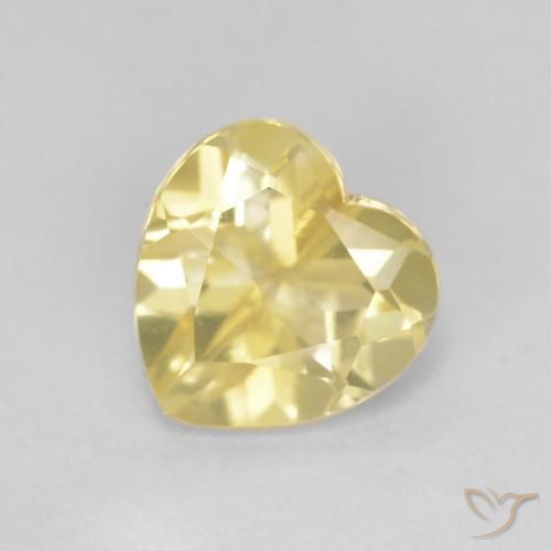 1.17ct Натуральный Яркое золото Цитрин, Сердце, Чистота VS