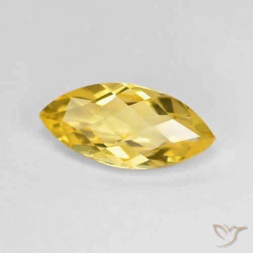 2.84ct Натуральный Золотой Цитрин, Маркиза, VVS-VS