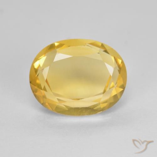 2.80ct Натуральный Среднее золото Цитрин, Овал, VVS-VS