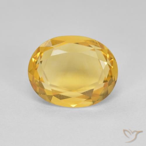 2.62ct Натуральный Золотой Цитрин, Овал, VVS-VS