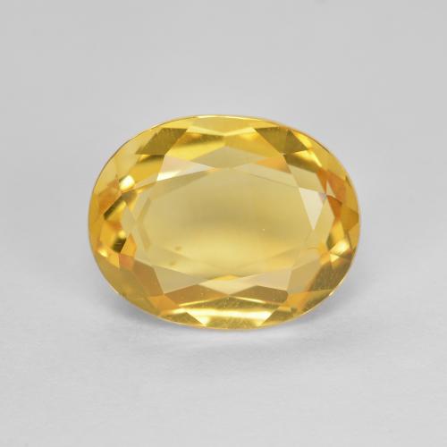 2.68ct Натуральный Золотой Цитрин, Овал, VVS-VS
