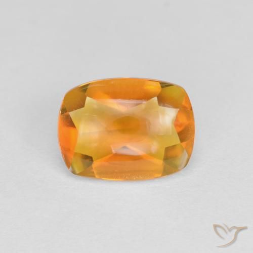 1.32ct Натуральный Средний апельсин Цитрин, Подушка, Прозрачный