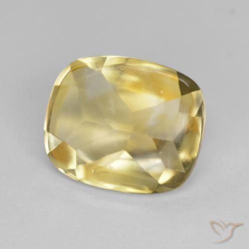 4.68ct Натуральный Золотой Цитрин, Подушка, Прозрачный
