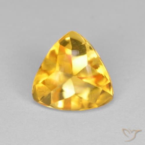 1.72ct Натуральный Среднее золото Цитрин, Триллион, Прозрачный
