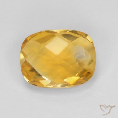 1.85ct Натуральный Средний золотой Цитрин, Подушка, VVS-VS