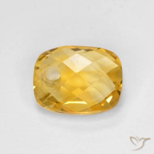 1.97ct Натуральный Темно-золотой Цитрин, Подушка, VVS-VS