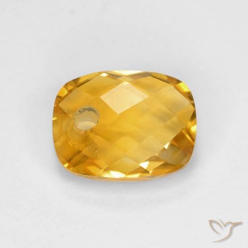 1.98ct Натуральный Темно-золотой апельсин Цитрин, Подушка, Чистота VS