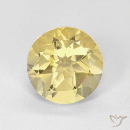 1.83ct Натуральный Землисто-желтый Цитрин, Круглый, Чистота VVS
