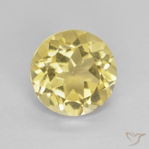 1.99ct Натуральный Желтоватое золото Цитрин, Круглый, Чистота VVS