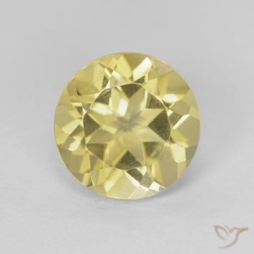1.95ct Натуральный Золотой Цитрин, Круглый, Чистота VVS