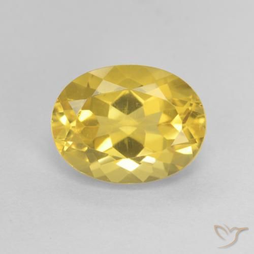 1.93ct Натуральный Золотисто-оранжевый Цитрин, Овал, VVS-VS