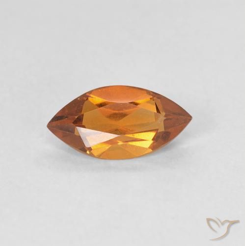 0.53ct Натуральный Средний апельсин Цитрин, Маркиза, VVS-VS