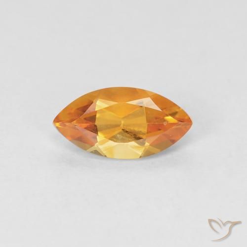 0.51ct Натуральный Абрикос Апельсин Цитрин, Маркиза, Чистота VVS