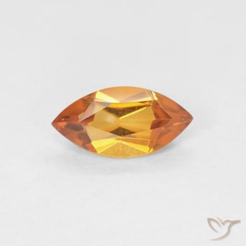 0.51ct Натуральный Средний апельсин Цитрин, Маркиза, Чистота VVS