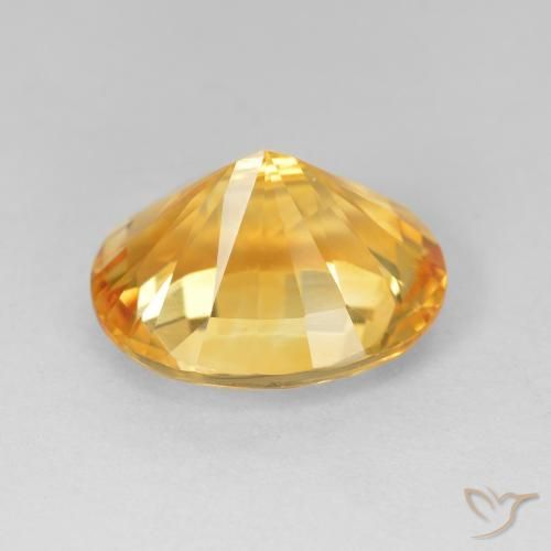 4.50 карата, натуральный Medium Dark-Golden Цитрин, Овал, Чистота VVS