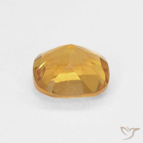 0.49 карата, натуральный Medium Light-Golden Цитрин, Подушка, VVS-VS