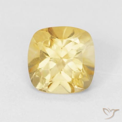 0.52ct Натуральный Золотисто-оранжевый Цитрин, Подушка, VVS-VS