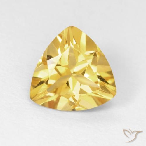 1.45ct Натуральный Яркое золото Цитрин, Триллион, VVS-VS