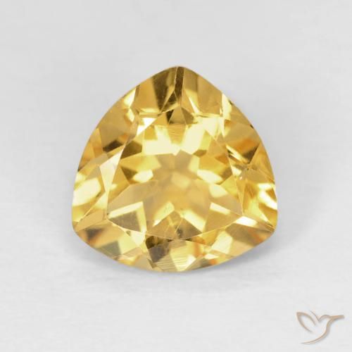 1.58ct Натуральный Top Gold Цитрин, Триллион, VVS-VS