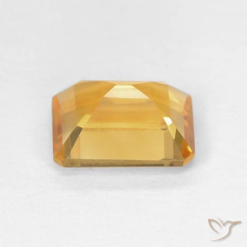 1.49 карата, натуральный Medium Light Orange-Gold Цитрин, Октагон / Изумрудная Огранка, Чистота VVS