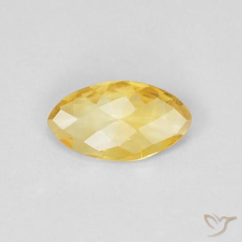 0.62ct Натуральный Золотой Цитрин, Маркиза, Чистота VS