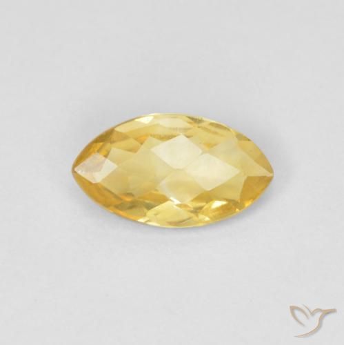 0.73ct Натуральный Золотой Цитрин, Маркиза, Чистота VS