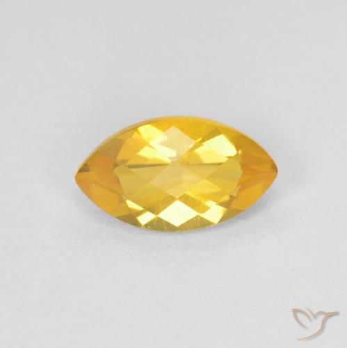 0.91ct Натуральный Яркое золото Цитрин, Маркиза, Чистота VS