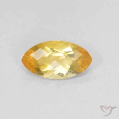 0.87ct Натуральный Золотой Цитрин, Маркиза, Чистота VS