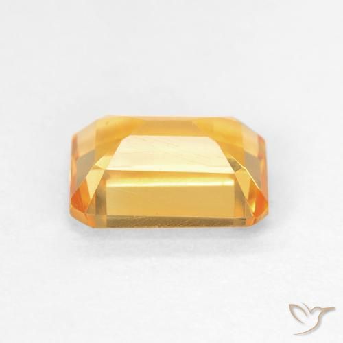 1.48 карата, натуральный Medium Light Orange-Gold Цитрин, Октагон / Изумрудная Огранка, VVS-VS