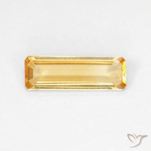 1.03ct Натуральный Top Gold Цитрин, Изумрудная огранка, VVS-VS