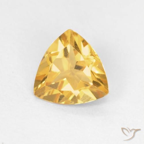 1.03ct Натуральный Яркое золото Цитрин, Триллион, Чистота VVS
