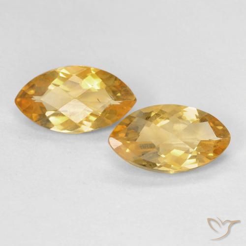 1.71ctw Натуральный Medium Light-Golden Цитрин, Маркиза, Чистота VS