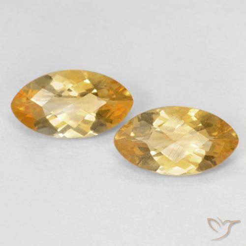 1.71ctw Натуральный Medium Light-Golden Цитрин, Маркиза, Чистота VS