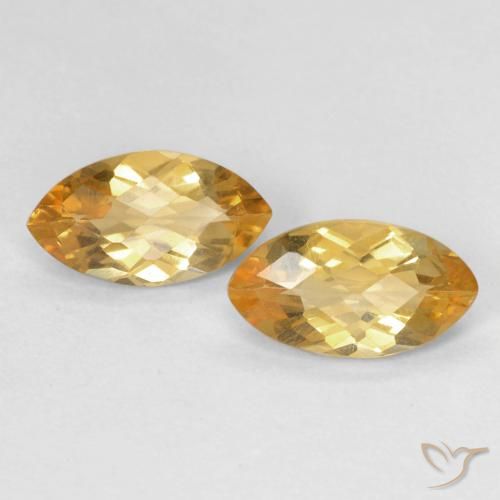 1.65ctw Натуральный Medium Light-Golden Цитрин, Маркиза, Чистота VS