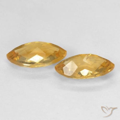 1.88 карата, натуральный Medium Dark-Golden Цитрин, Маркиза, Чистота VS
