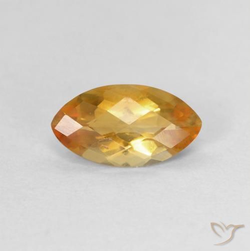 0.87ct Натуральный Medium Light-Golden Цитрин, Маркиза, VVS-VS