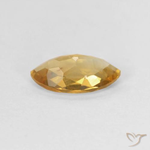 0.87 карата, натуральный Medium Light-Golden Цитрин, Маркиза, VVS-VS