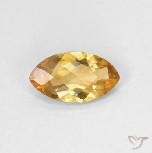 0.78ct Натуральный Medium Light-Golden Цитрин, Маркиза, VVS-VS