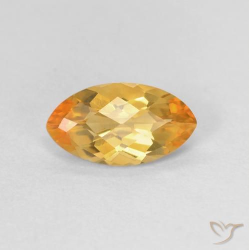0.89ct Натуральный Medium Light-Golden Цитрин, Маркиза, VVS-VS