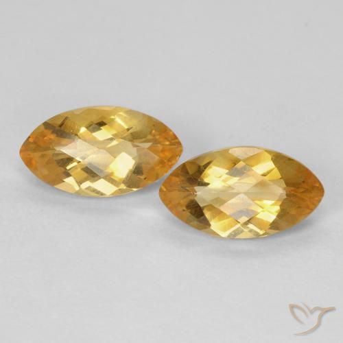 1.80ctw Натуральный Medium Light Orange-Gold Цитрин, Маркиза, Чистота VS