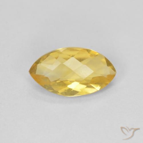0.81ct Натуральный Золотисто-оранжевый Цитрин, Маркиза, Чистота VS