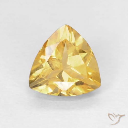 0.94ct Натуральный Среднее золото Цитрин, Триллион, Чистота VVS