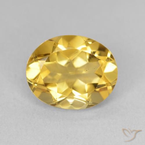 3.64ct Натуральный Глубокое золото Цитрин, Овал, Чистота VS