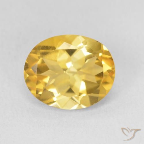 3.52ct Натуральный Золотой Цитрин, Овал, Чистота VS