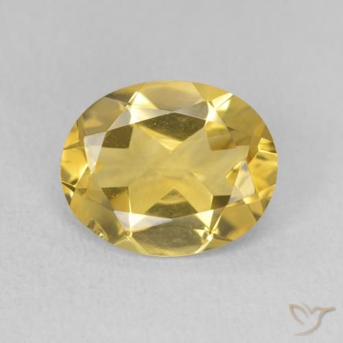 2.82ct Натуральный Золотисто-оранжевый Цитрин, Овал, VVS-VS